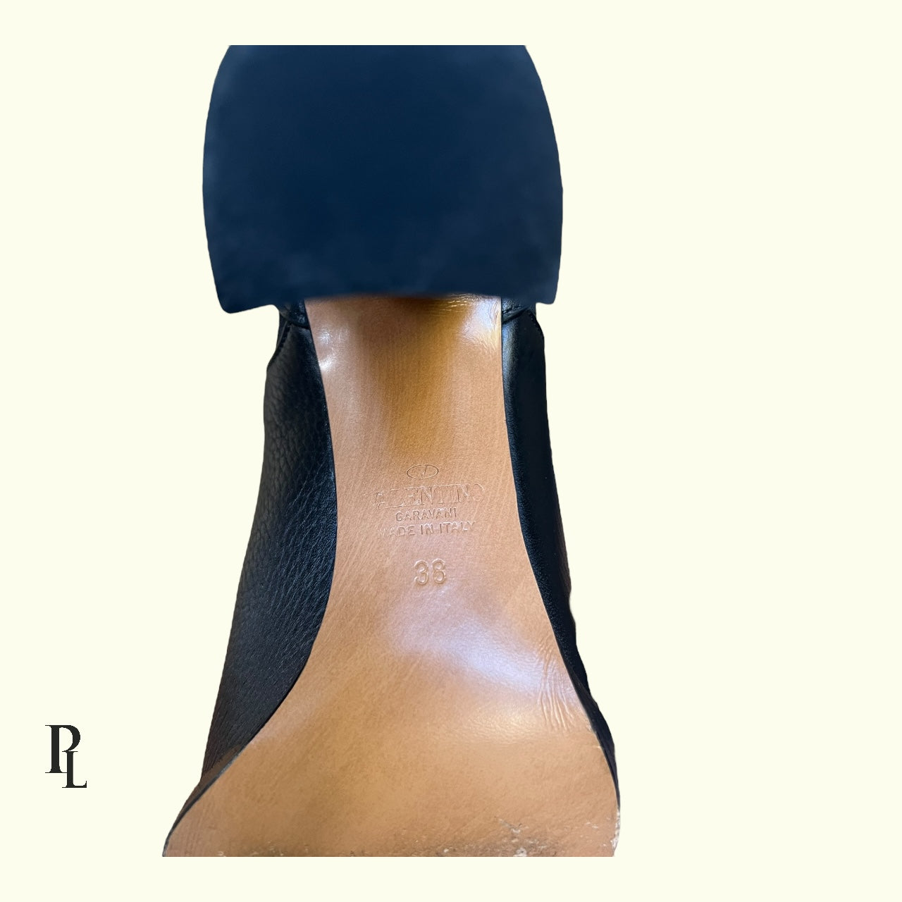 Valentino Giavanni Black Ankle Boots - Size EU38/UK5