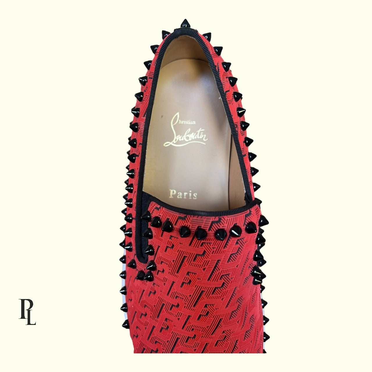 Christian Louboutin Red Loafers - Size UK8/EU42