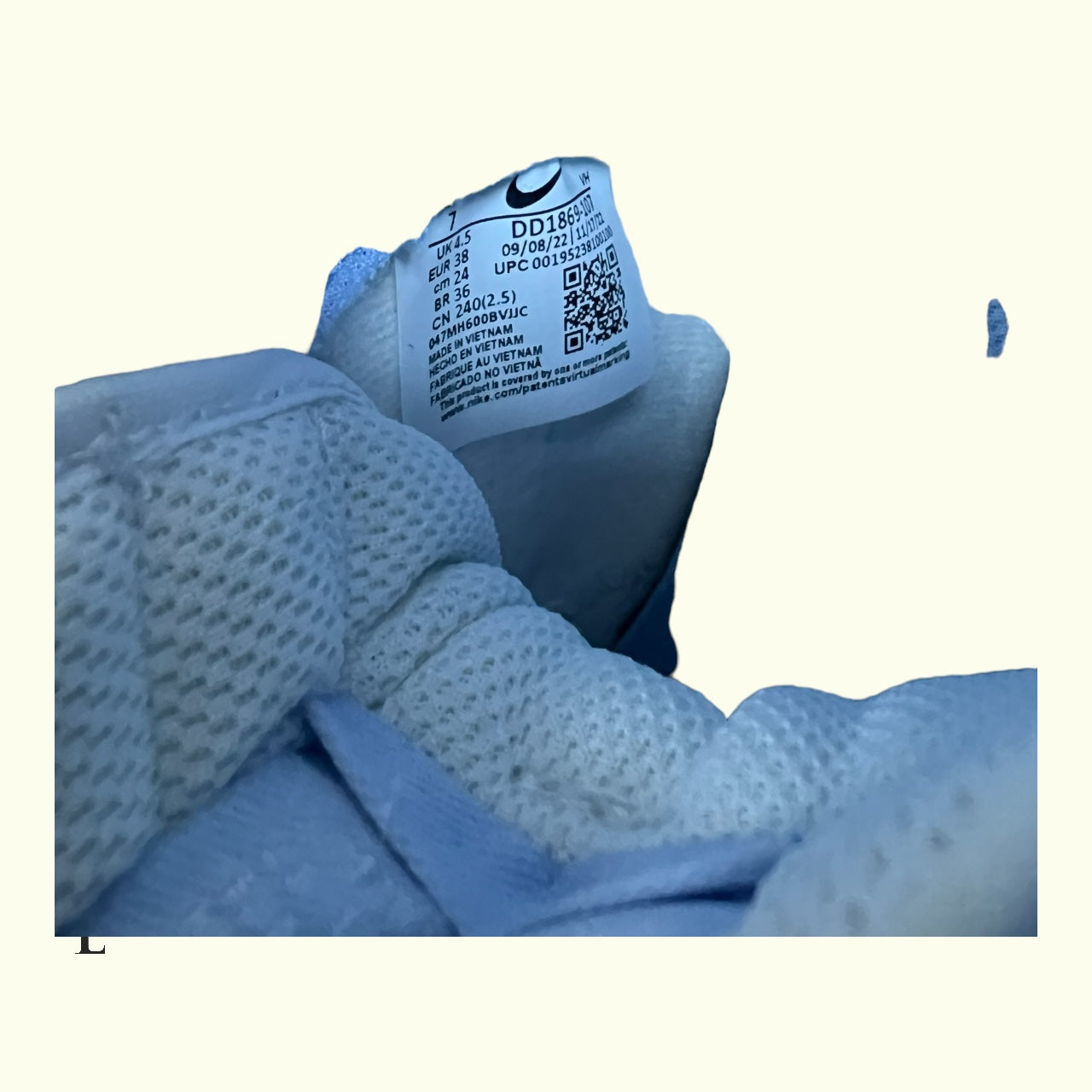 Dunk High University Blue - Size UK4.5/EU38