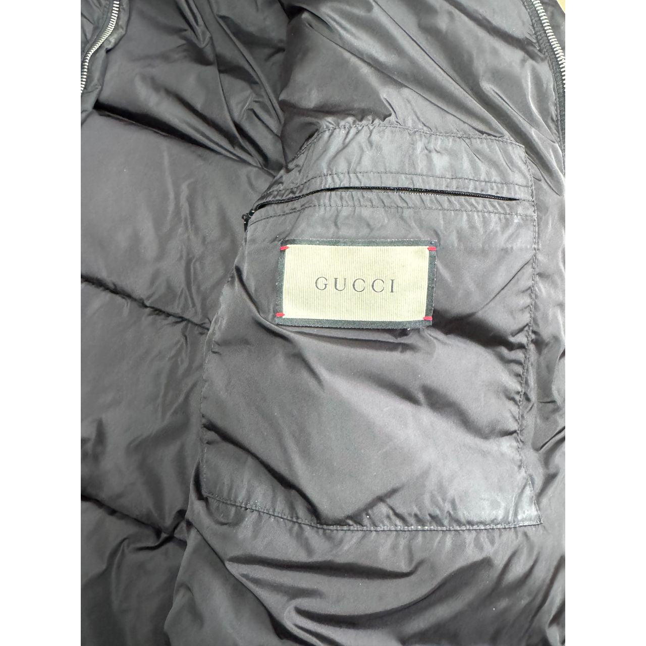 Gucci GG Monogram Jacket Nylon Padded Black Size 52 RRP £2600