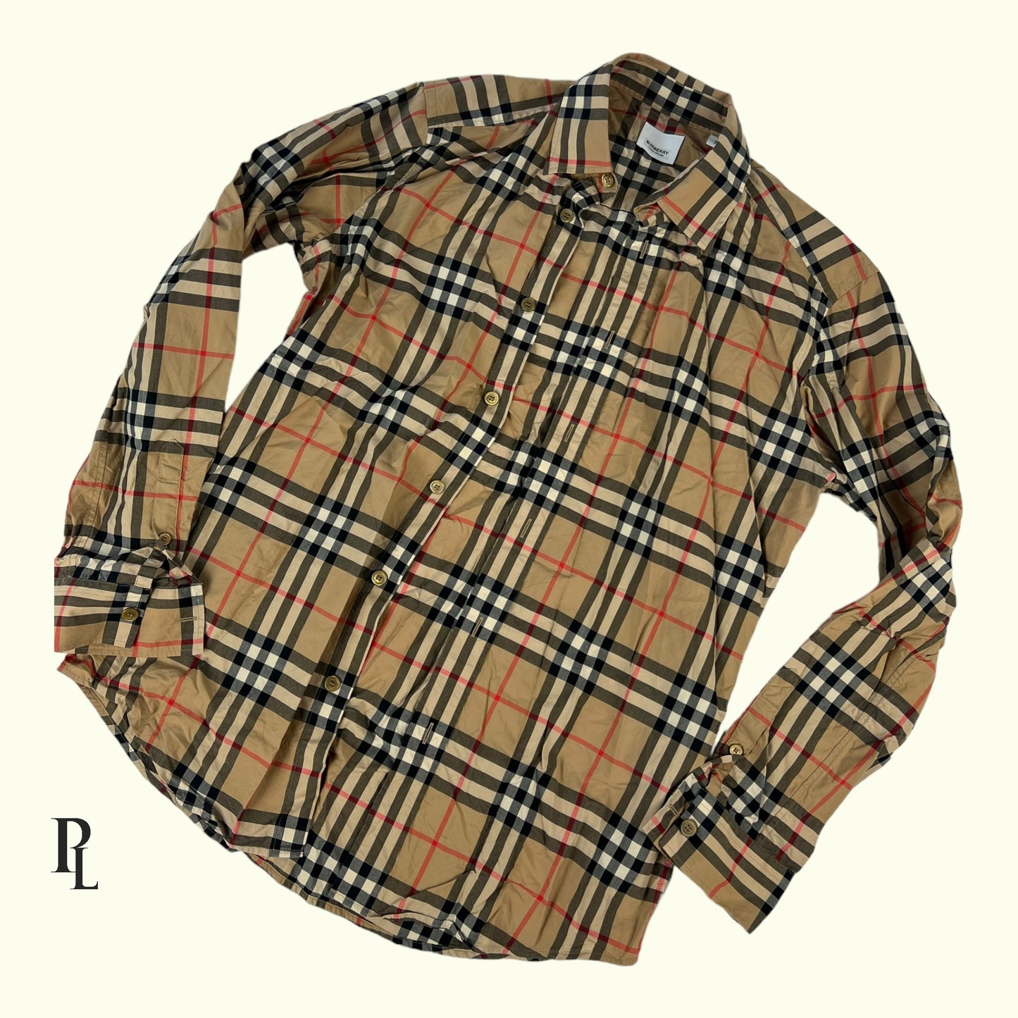 Burberry Check Shirt - Size Small