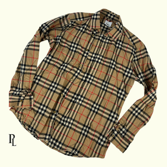 Burberry Check Shirt - Size Small