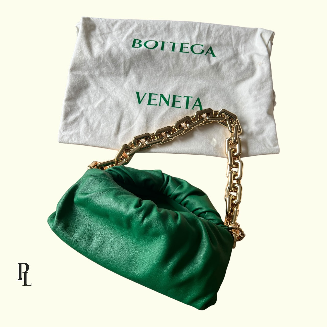 Bottega Veneta Pouch Chain Bag Green