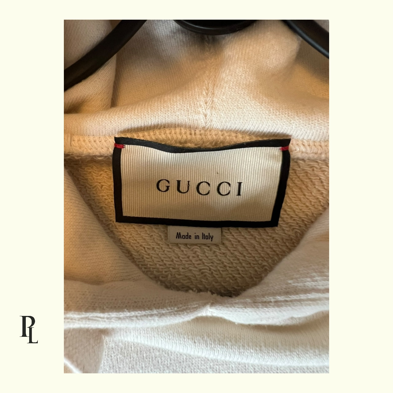 Gucci Cream Rainbow Sequence Hoodie - Extra Small