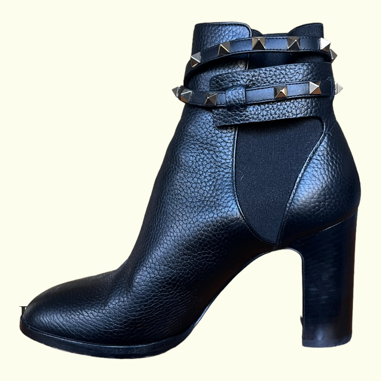 Valentino Giavanni Black Ankle Boots - Size EU38/UK5