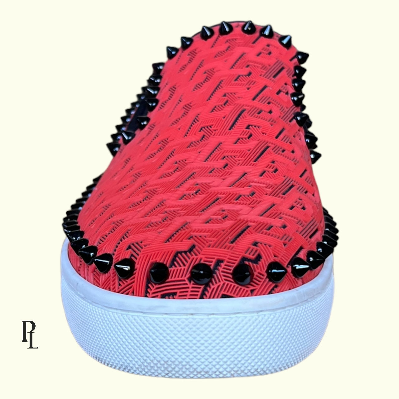 Christian Louboutin Red Loafers - Size UK8/EU42