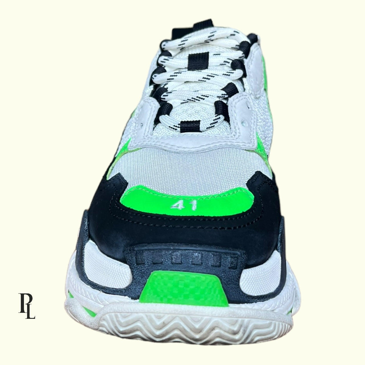 Balenciaga Triple S Green/White/Black - UK7/EU41