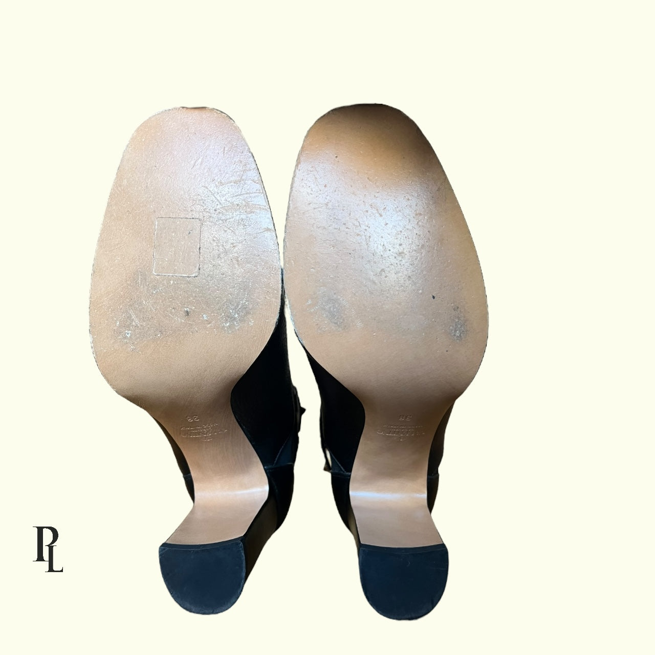 Valentino Giavanni Black Ankle Boots - Size EU38/UK5