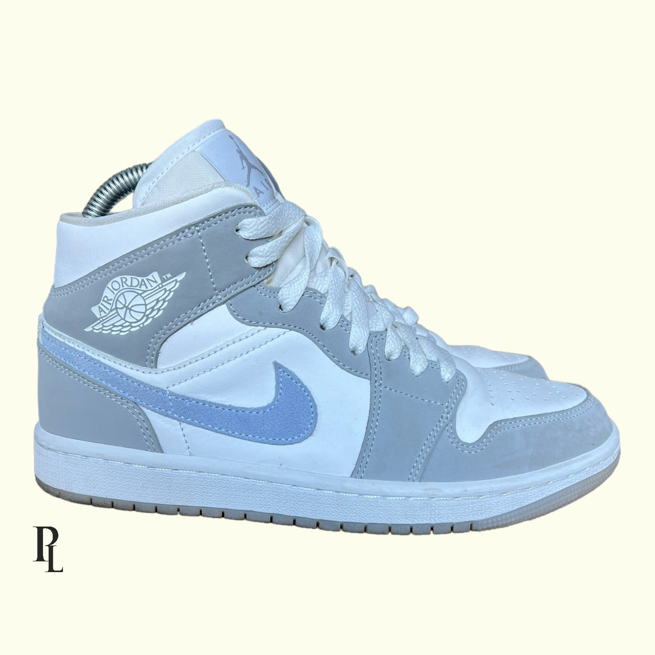 Jordan 1 Mid Grey Blue Womens UK4.5/EU38