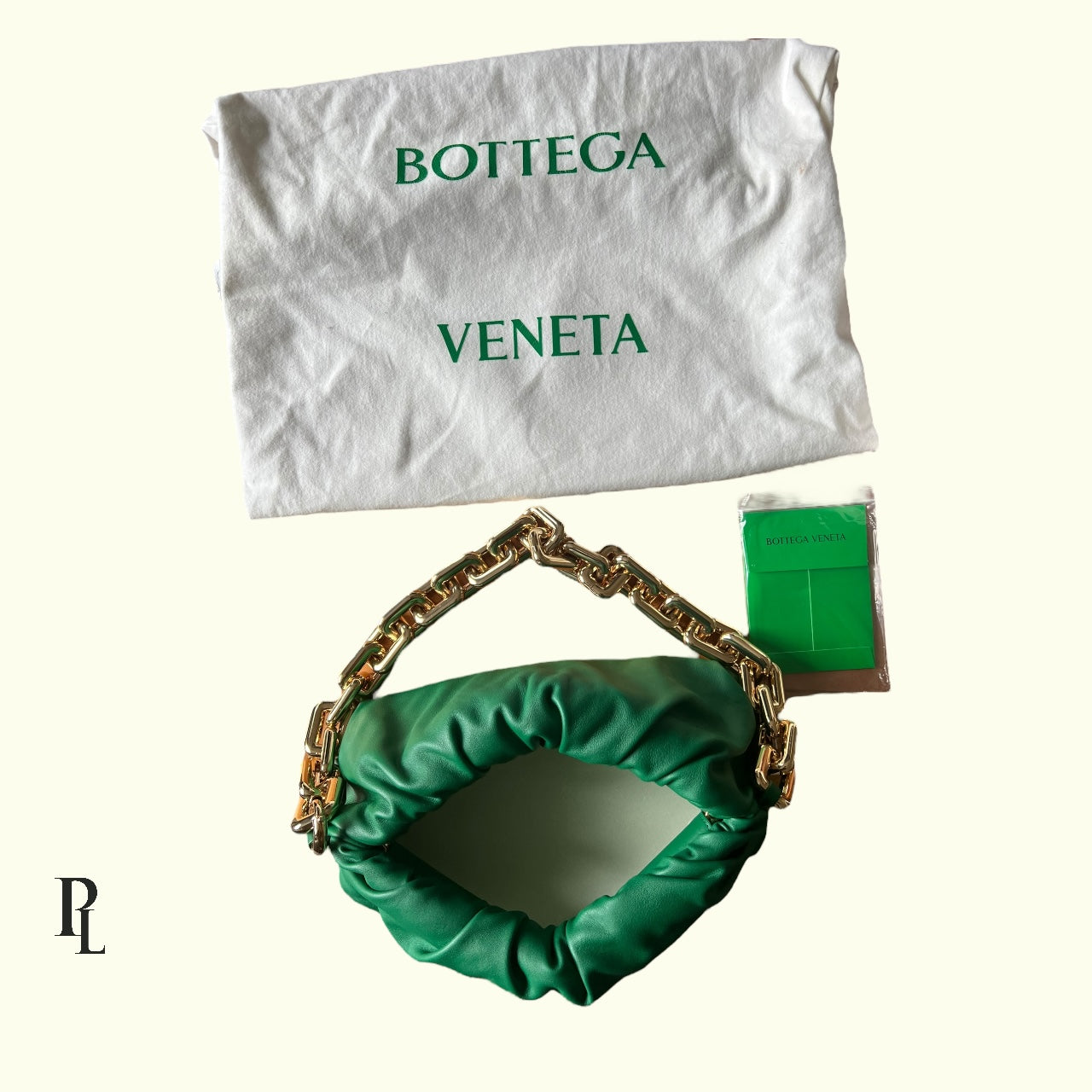 Bottega Veneta Pouch Chain Bag Green