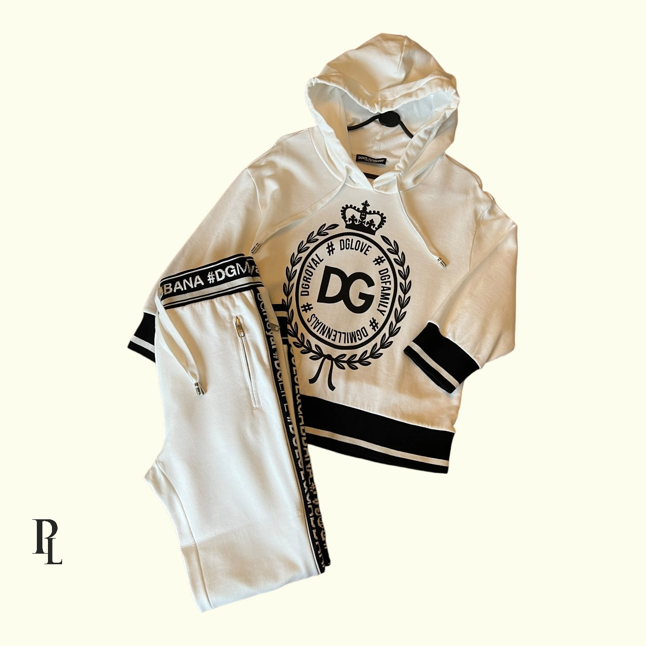 Dolce & Gabbana White Tracksuit - Size 36/Small