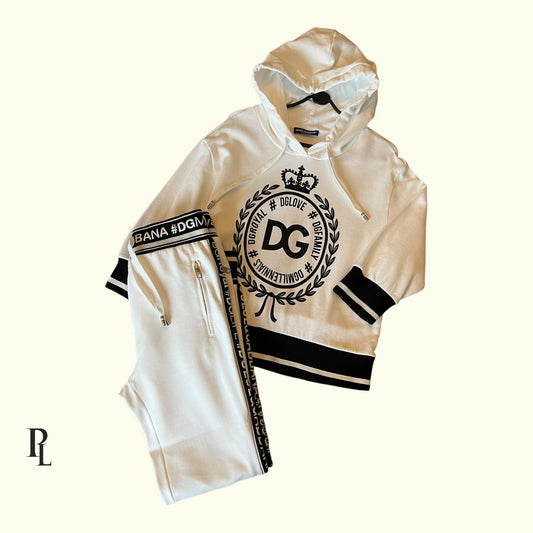 Dolce & Gabbana White Tracksuit - Size 36/Small