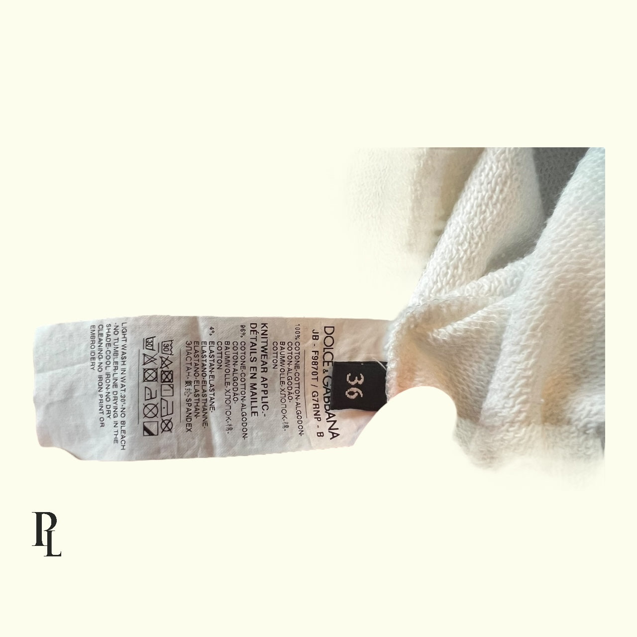 Dolce & Gabbana White Tracksuit - Size 36/Small