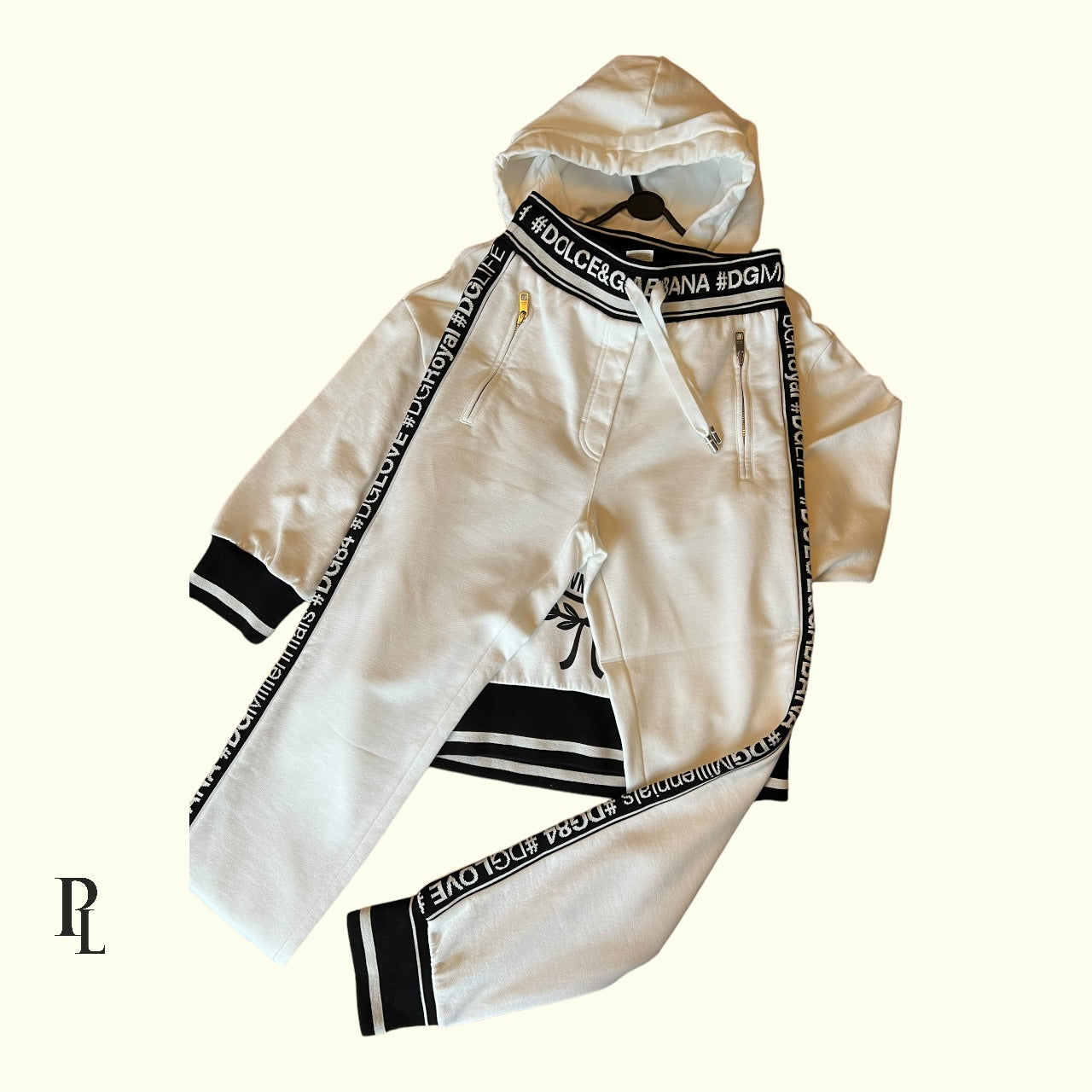 Dolce & Gabbana White Tracksuit - Size 36/Small