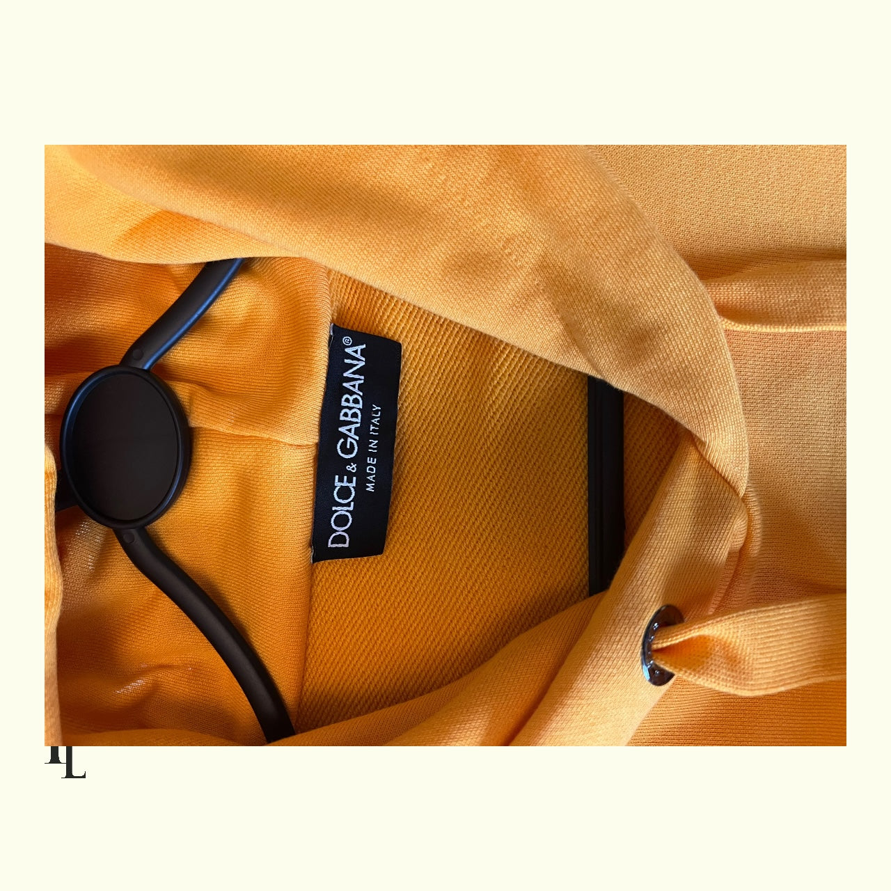 Dolce & Gabbana Yellow Crown Hoodie - Size 46/Small