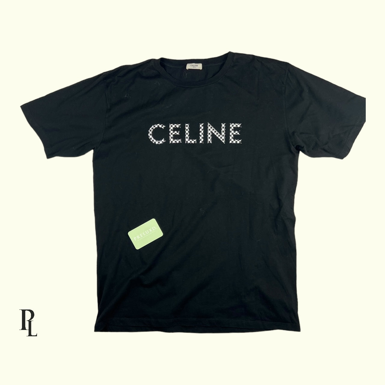 Celine Studded Black T Shirt - XXL