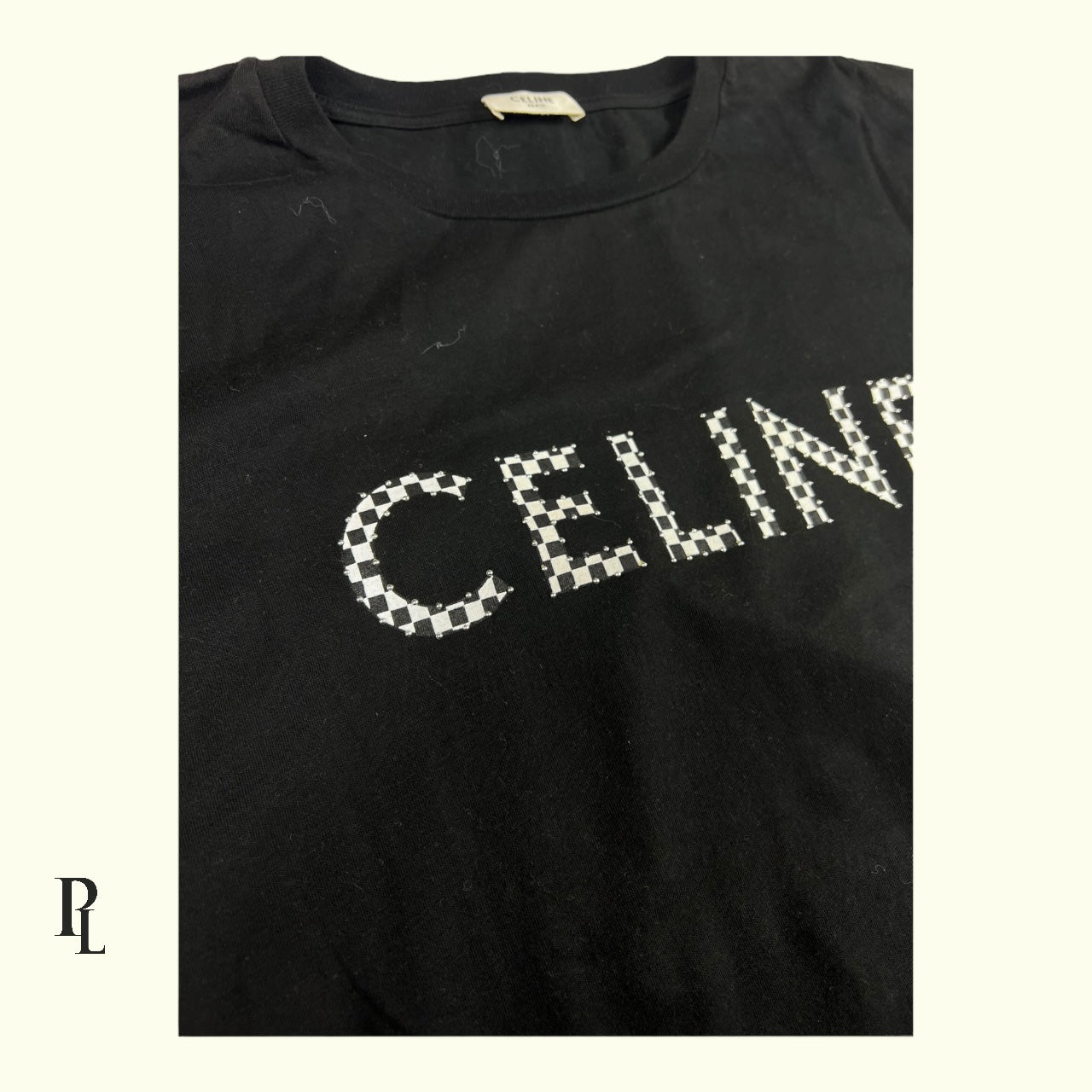 Celine Studded Black T Shirt - XXL